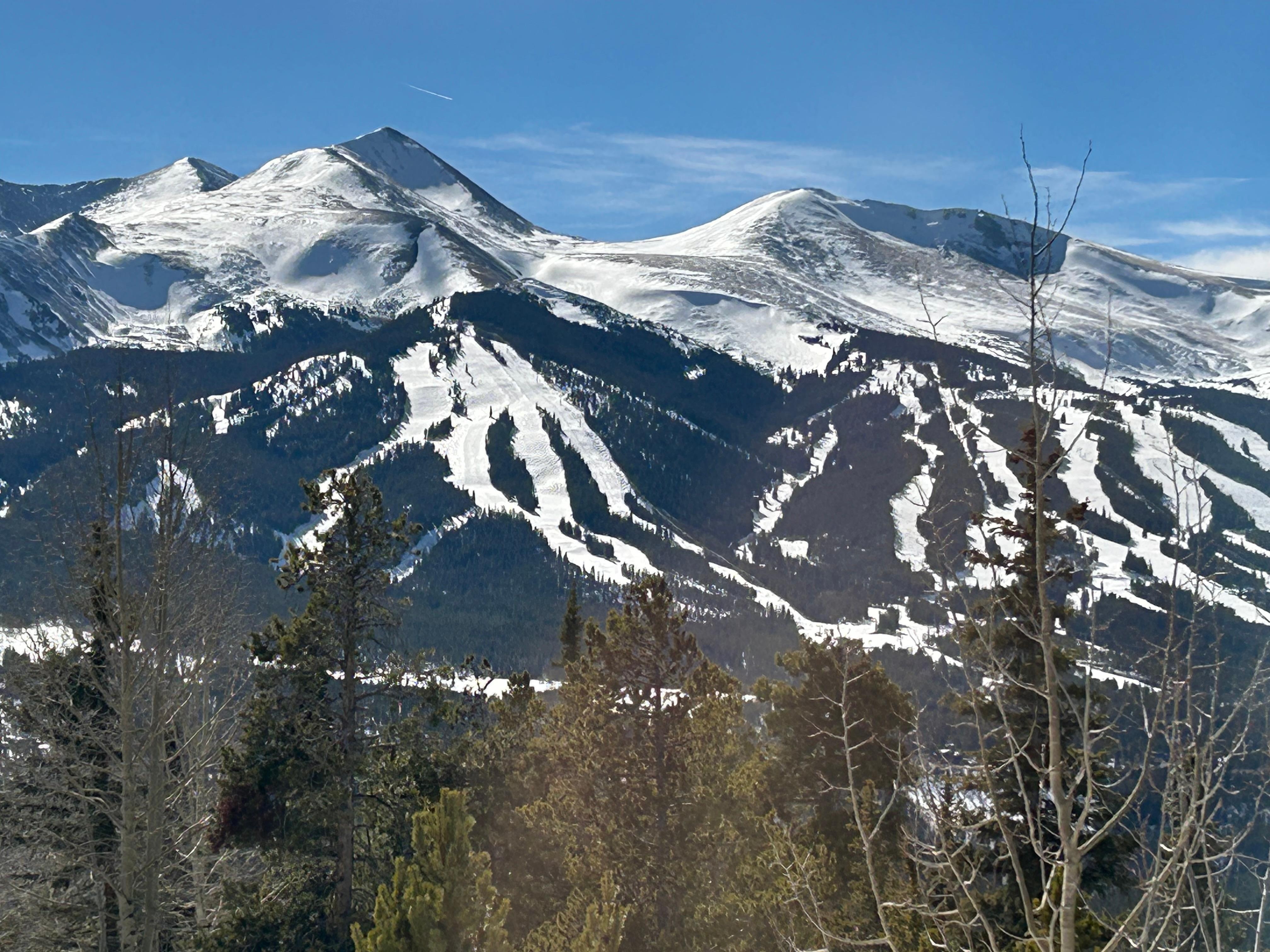 View of Breckenridge ski area from bedroom