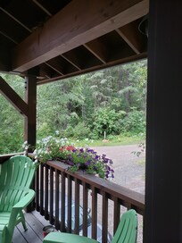 Got to see deer from deck.