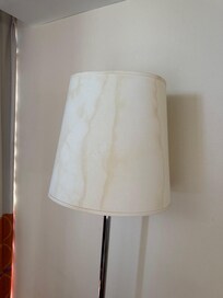 Heavy stains on lamp. 
(Newly remodeled room)