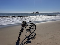 Bike ride on the beach