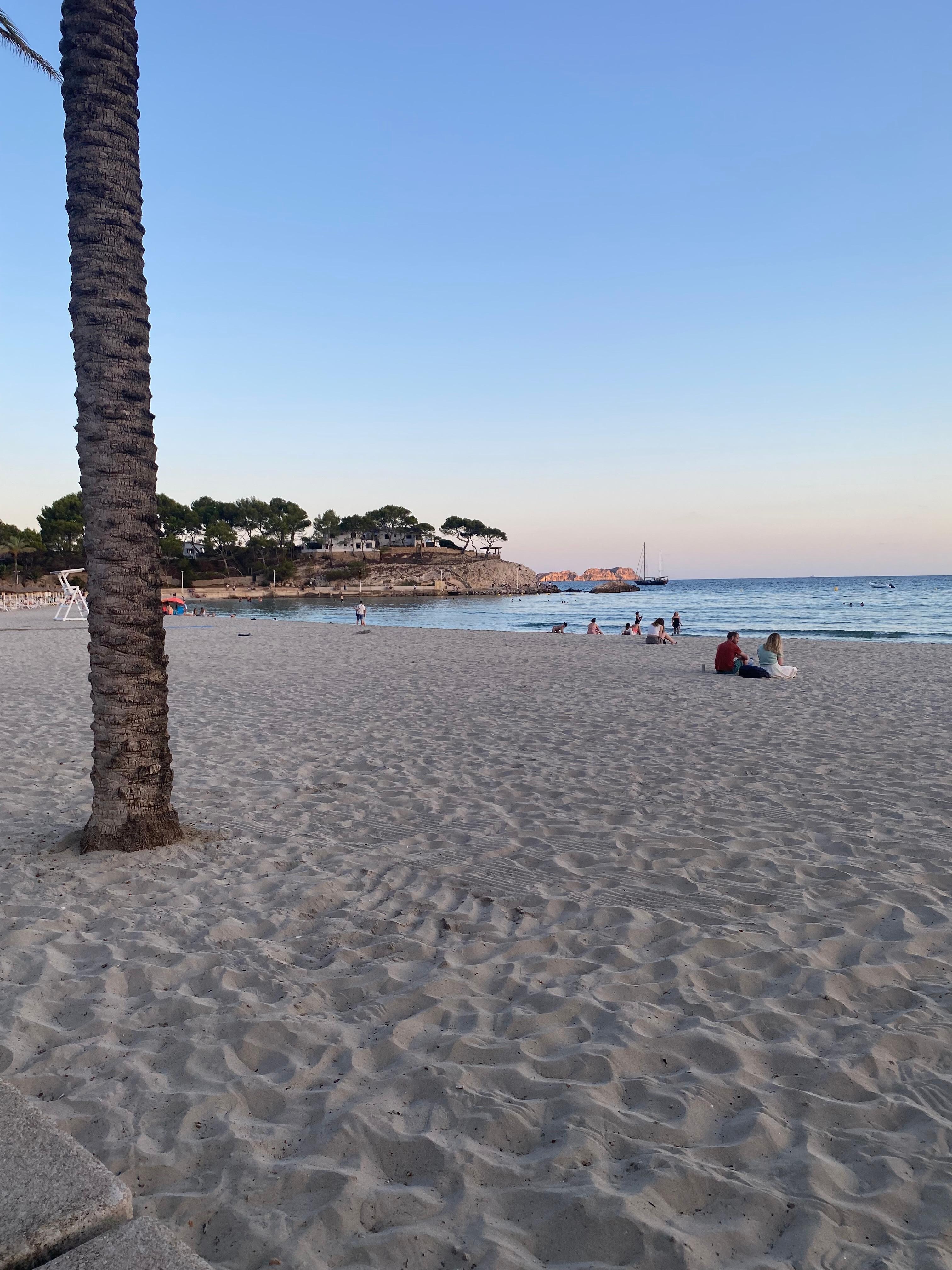 Pegeura beach in the evening 