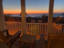 Sunrise view from the porch