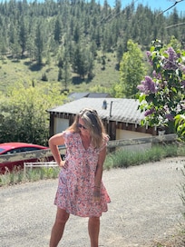 A short walk up the road