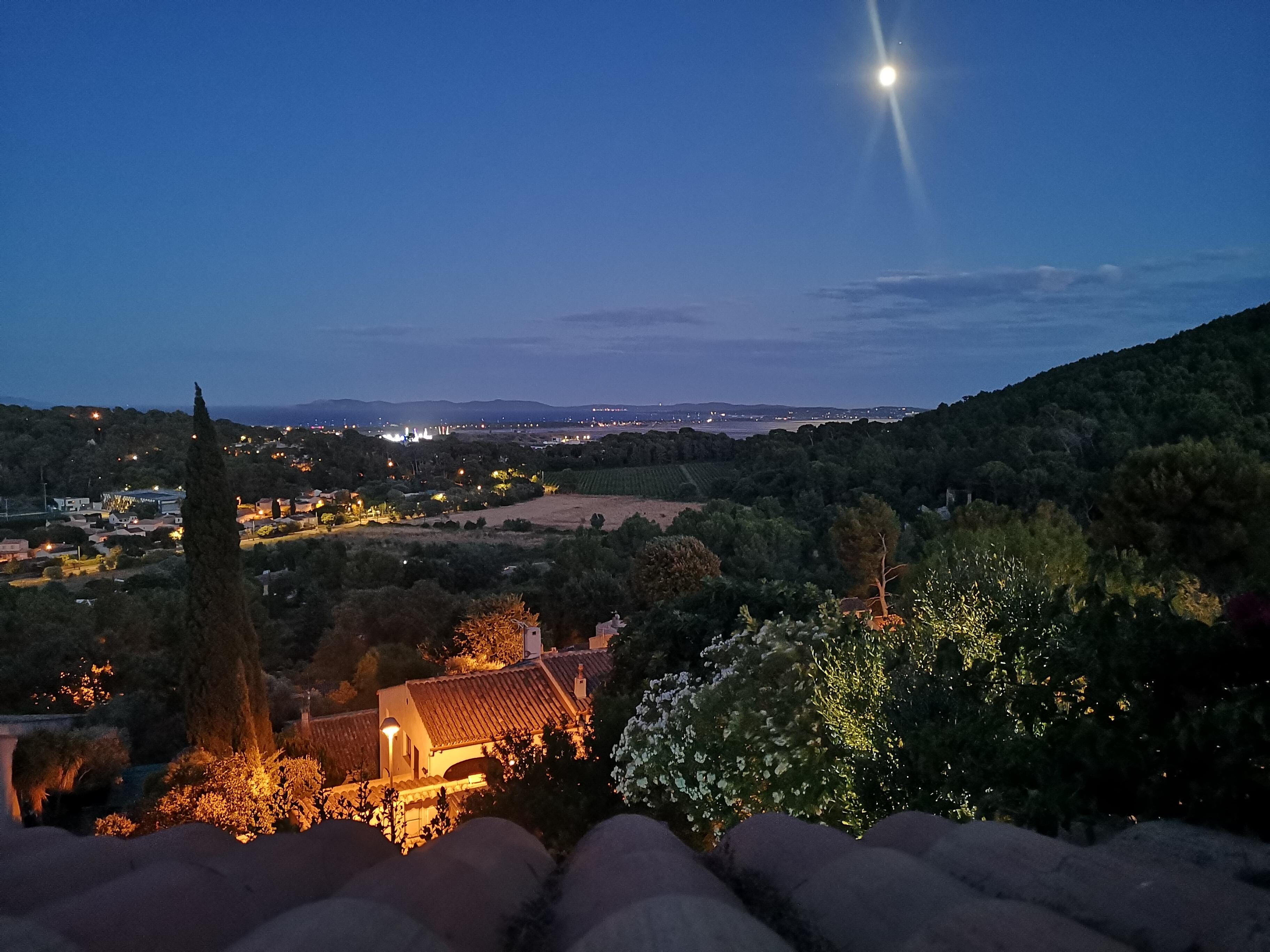 The view. Iles de Porquerolles in the distance.