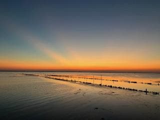 Currituck Sound sunset was a 5 minute walk from the house