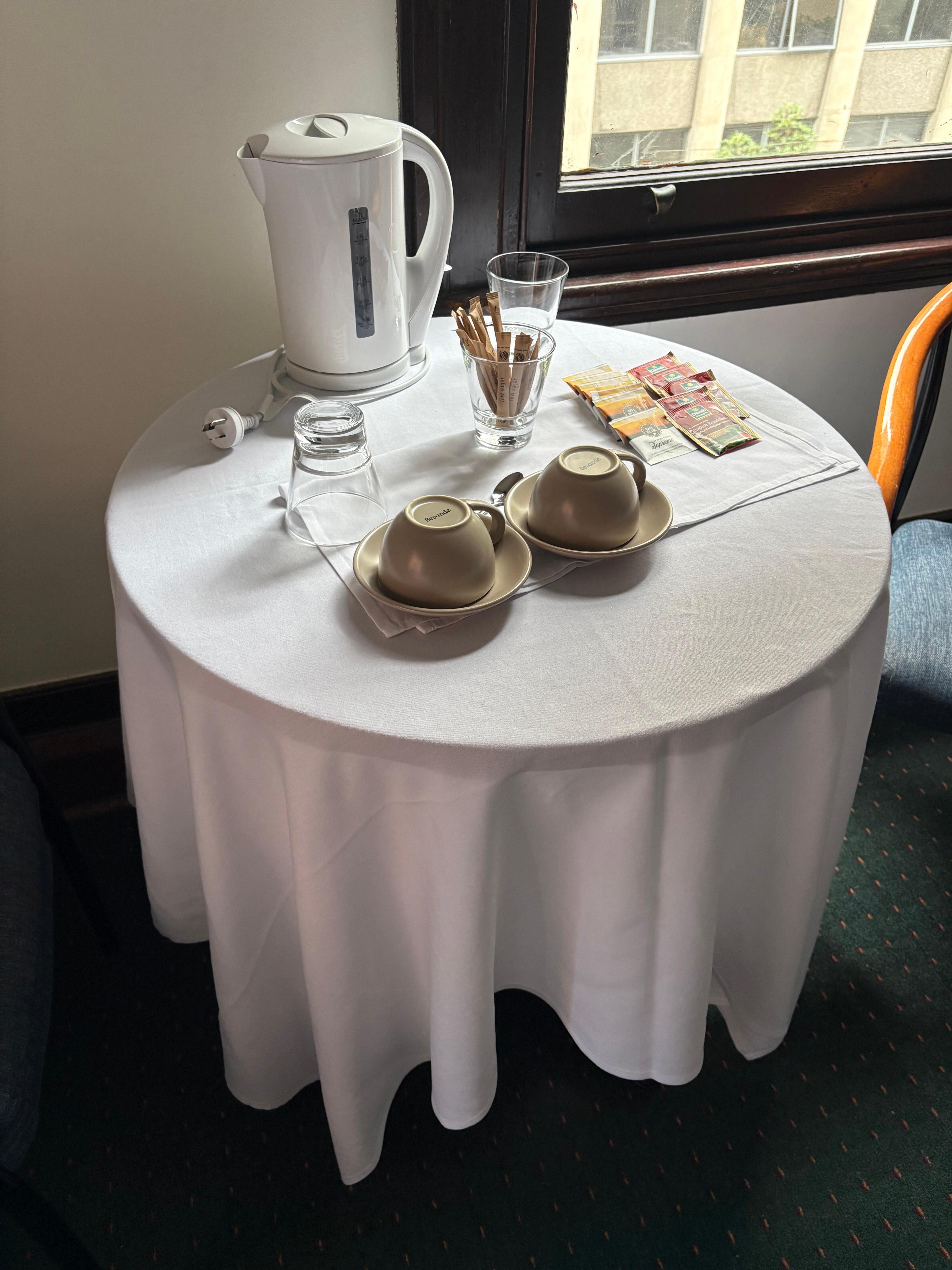 Small table with two chairs