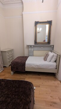 Twin bed in bedroom
