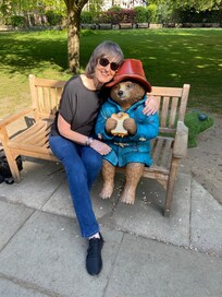 Met Paddington in the gardens by the minster