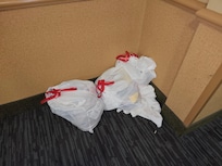 Was left in hallway for 5 or 6 days by someone's room...