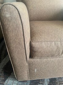 Body fluid stained furniture