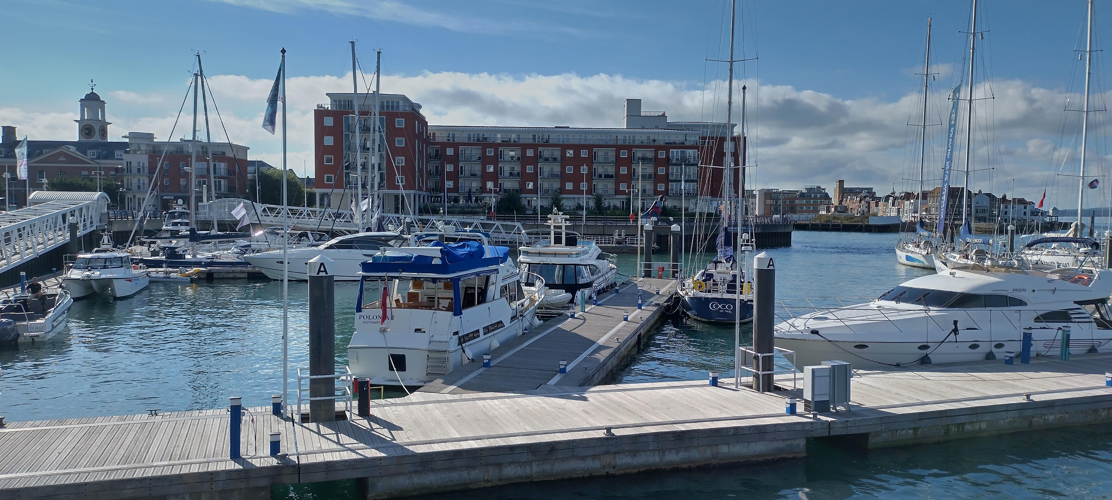 Day scene of Portsmouth harbour