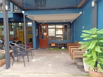 Outside