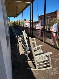 Front balcony overlooking Franklin st