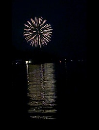 Fireworks from the dock