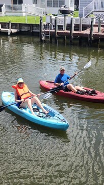 We brought 7 kayaks!