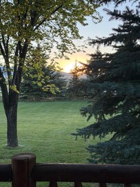 Another western view from porch.