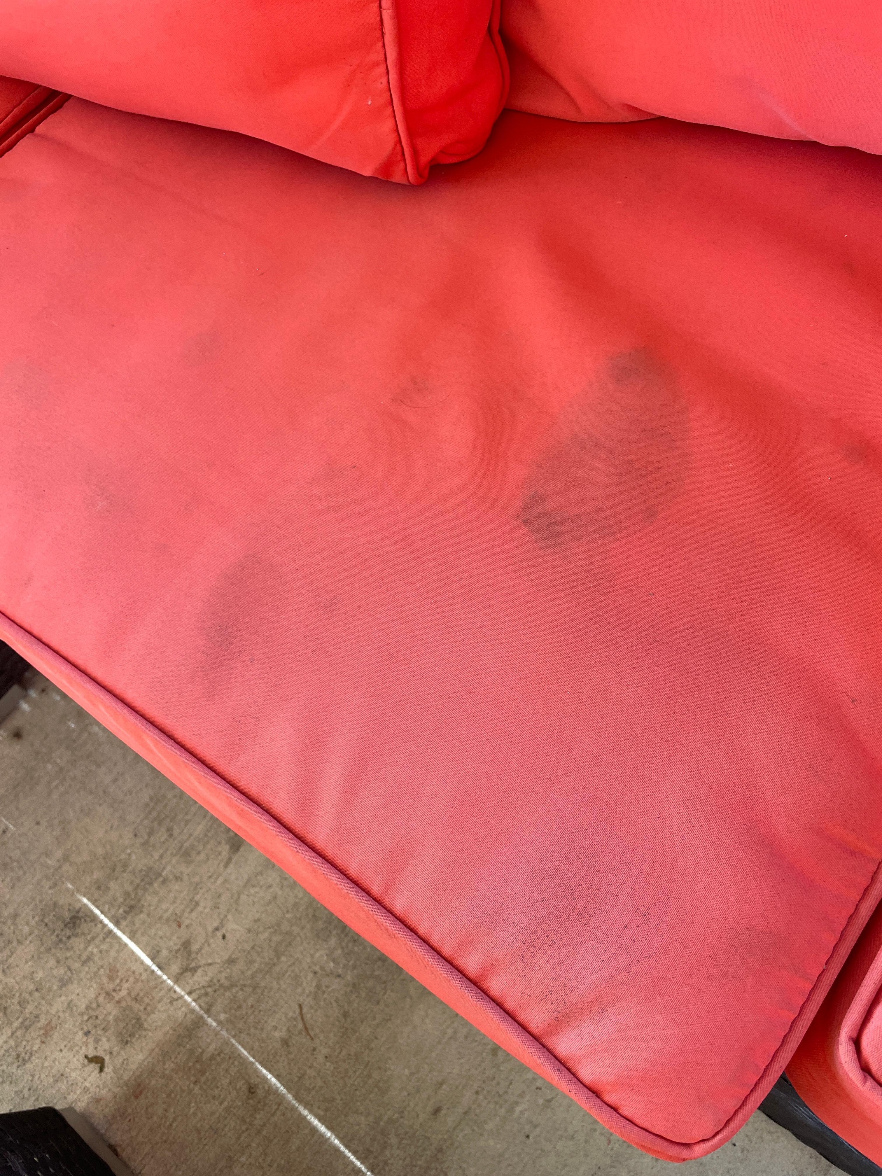 Multiple stains on cushions 