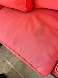Multiple stains on cushions
