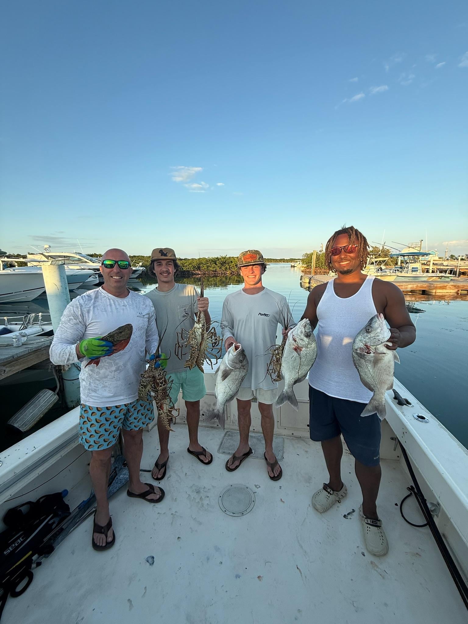 Spearfishing with Mickey.  Unbelievable experience.  Had a blast!  He's a super guy.  