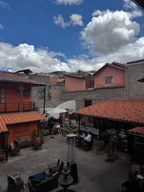 The courtyard by day is relaxing and pleasant