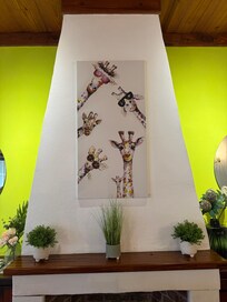 Bright and fun breakfast area