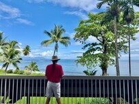 The ocean view from our room, even on the 1st floor