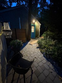 Back secluded grilling area