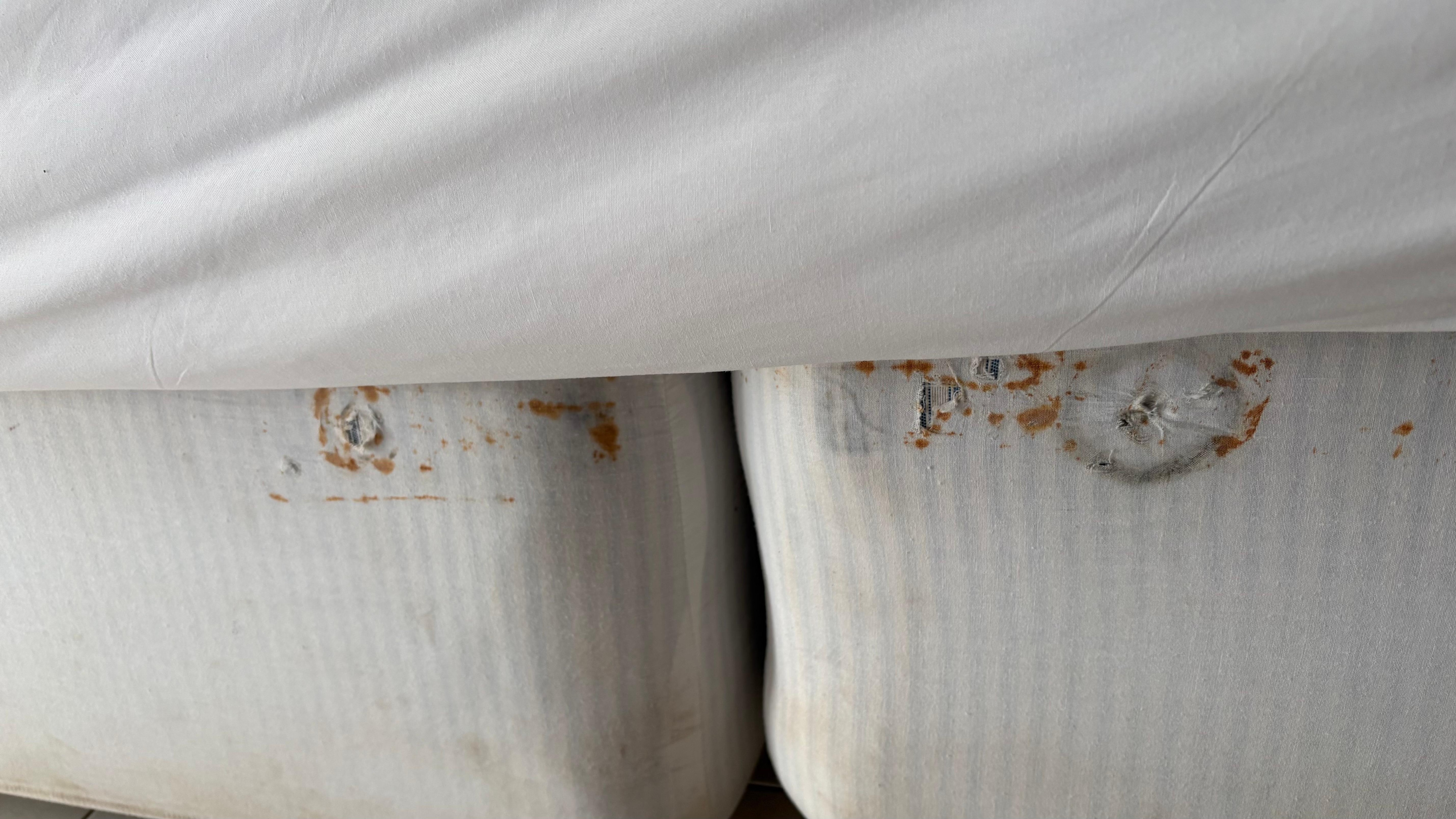 Dusty room, dirty beds!