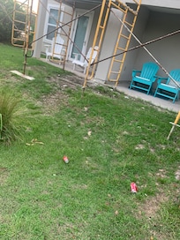 Front of our place where workers throw their trash