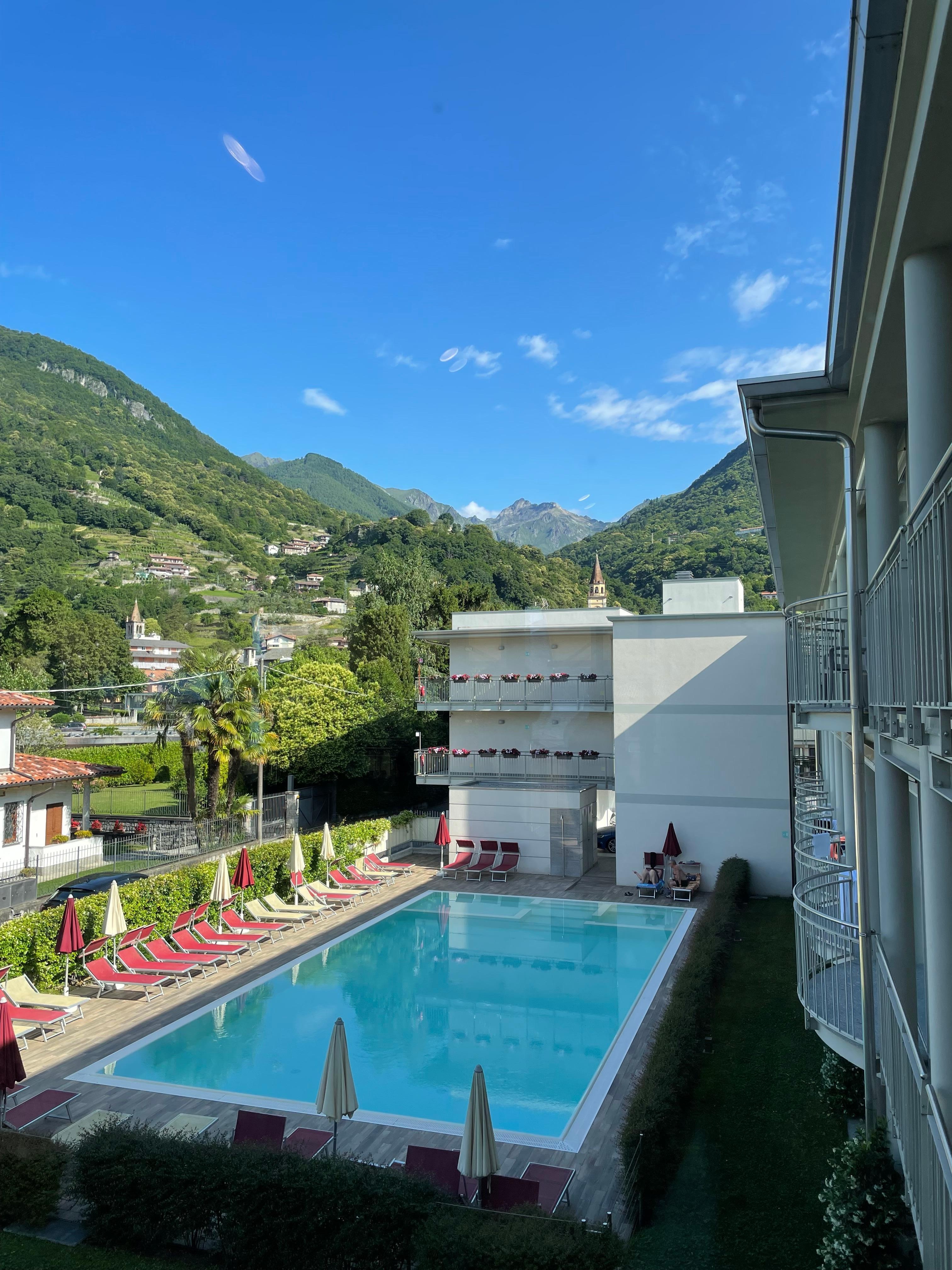 Hotel pool area