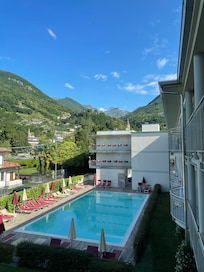Hotel pool area