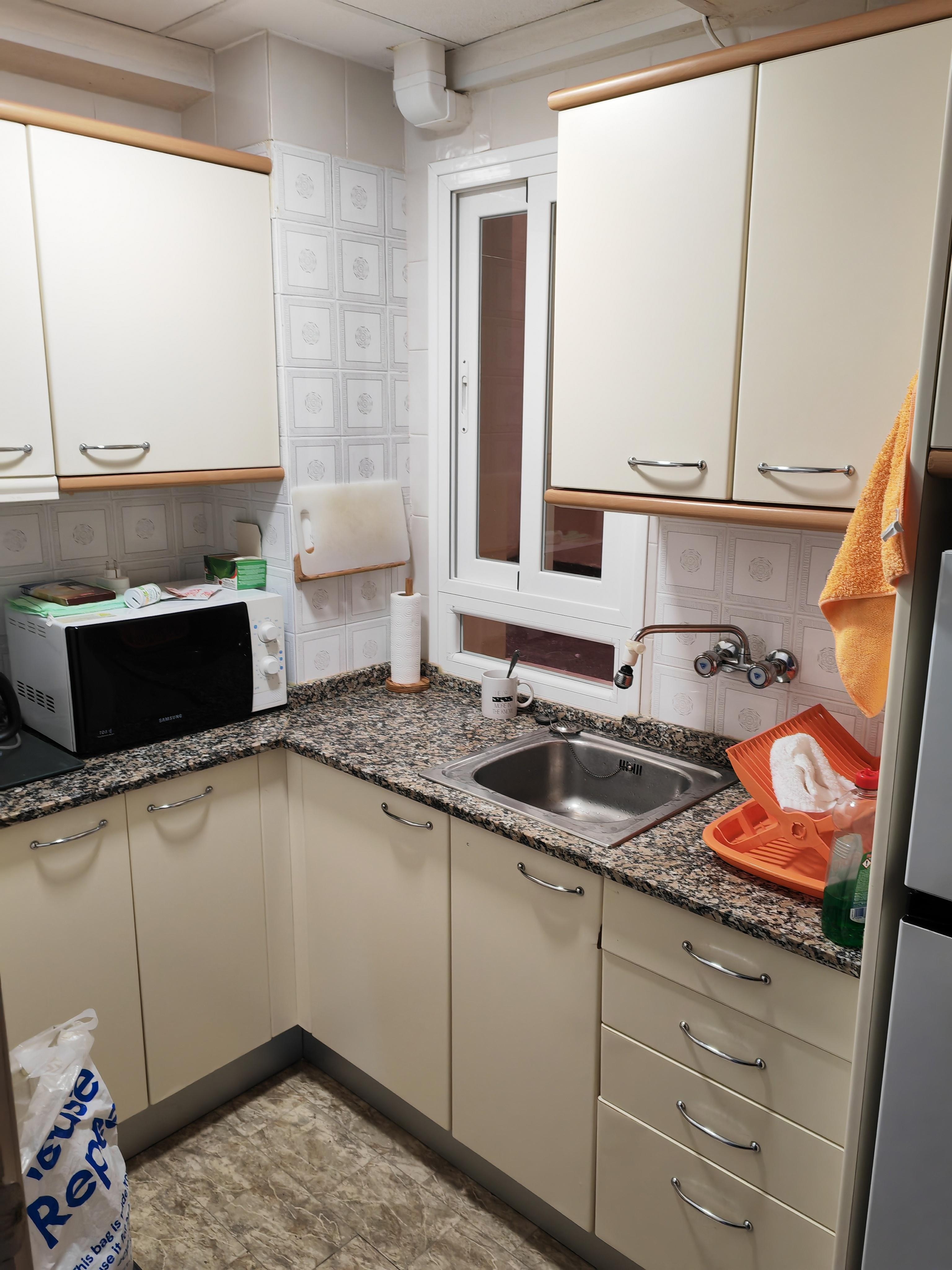 Kitchen small but I eat out 