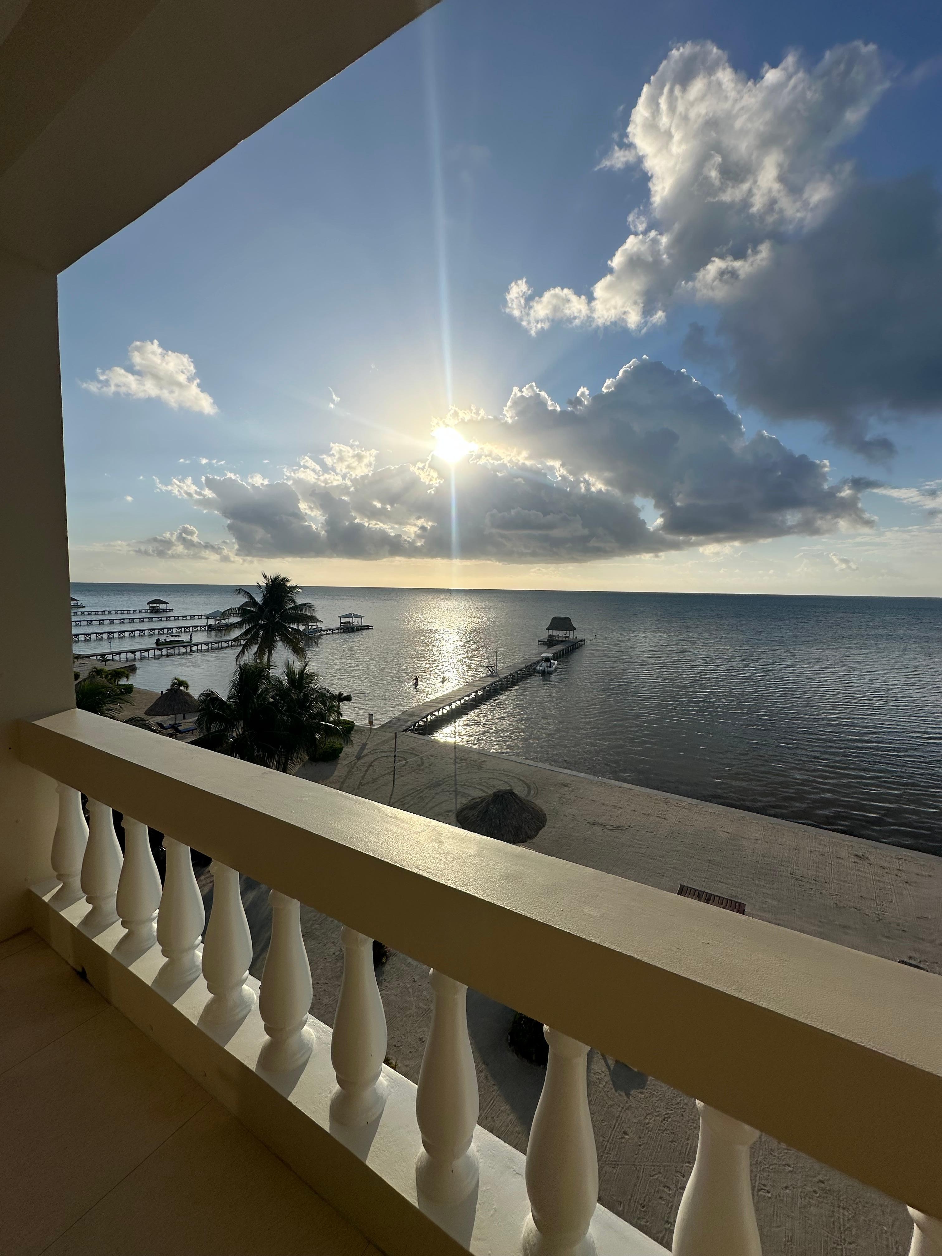 View from our balcony. 