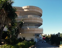 Balconies and carpark