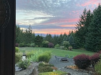 Sunset looking from the backyard
