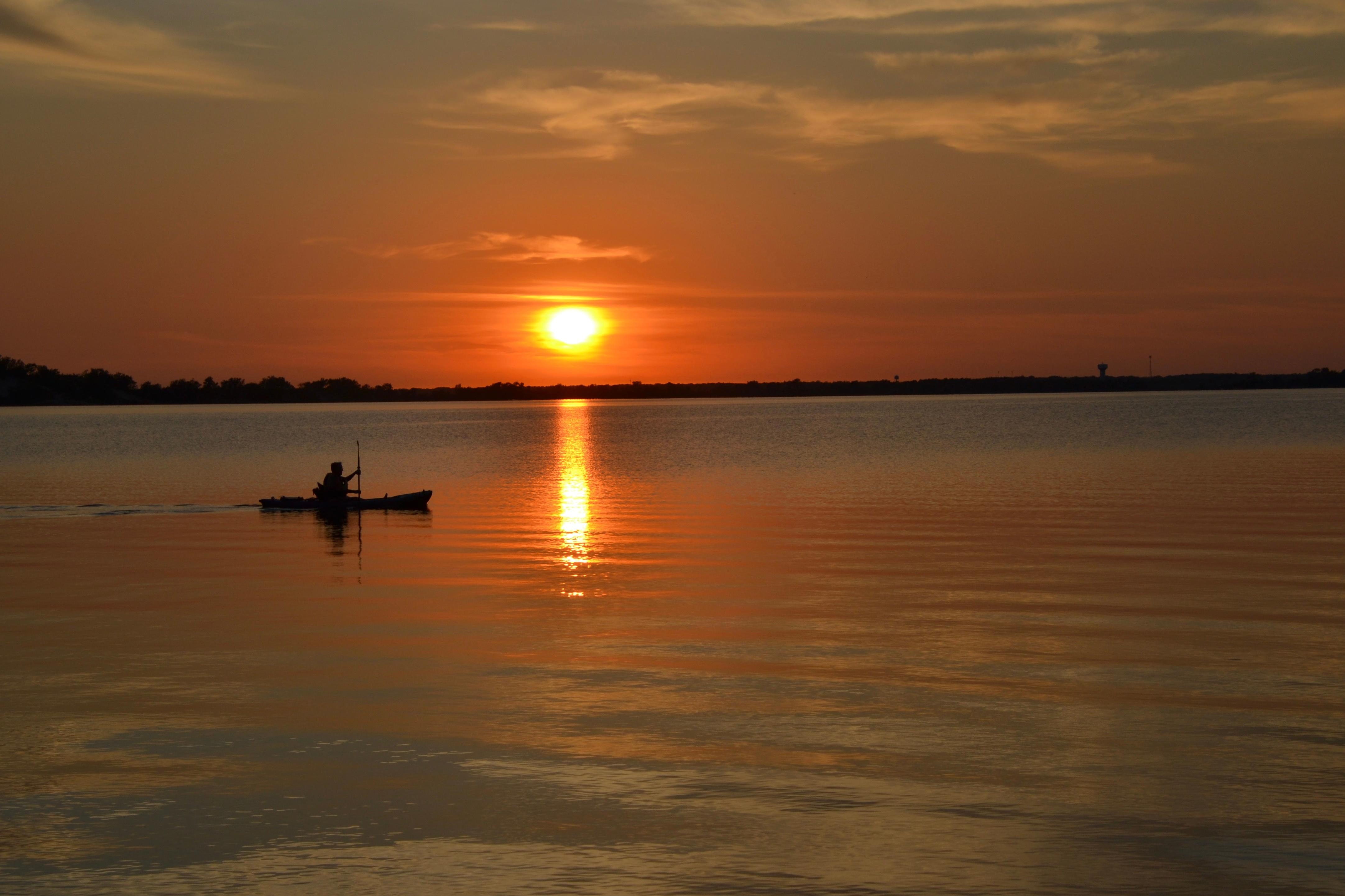Magnifique coucher de soleil, chaque soir.