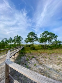 Great short walk to the beach