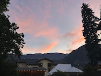 View from the backyard in the evening