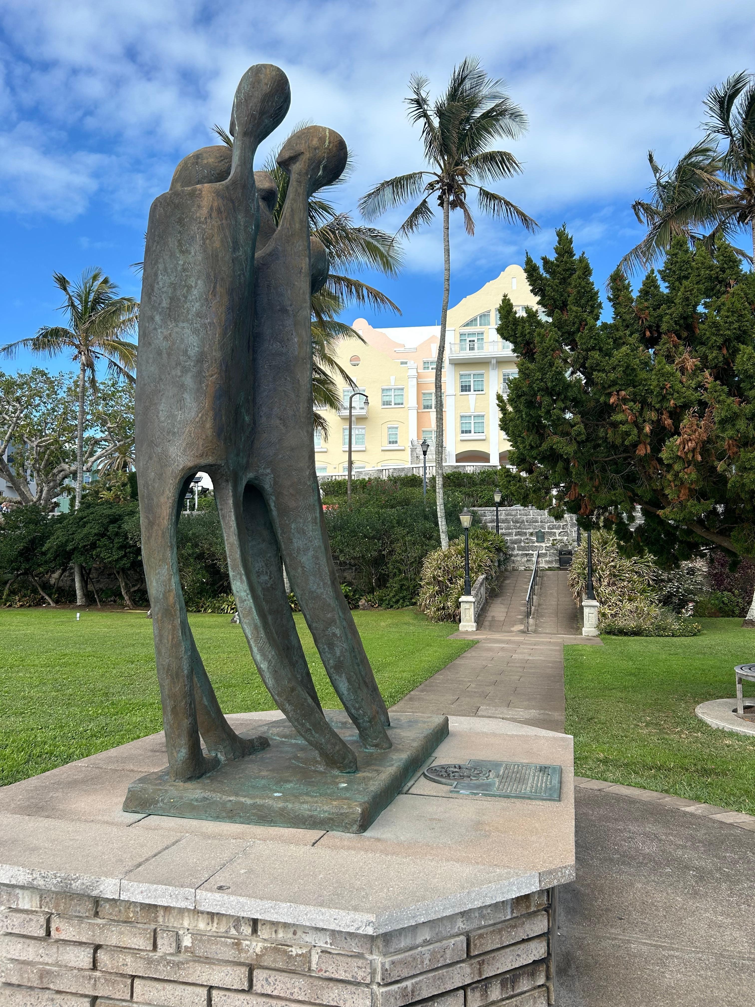 Statue at Barr’s Bay Park in Hamilton commemorating the 72 slaves who chose freedom and Bermuda as their home