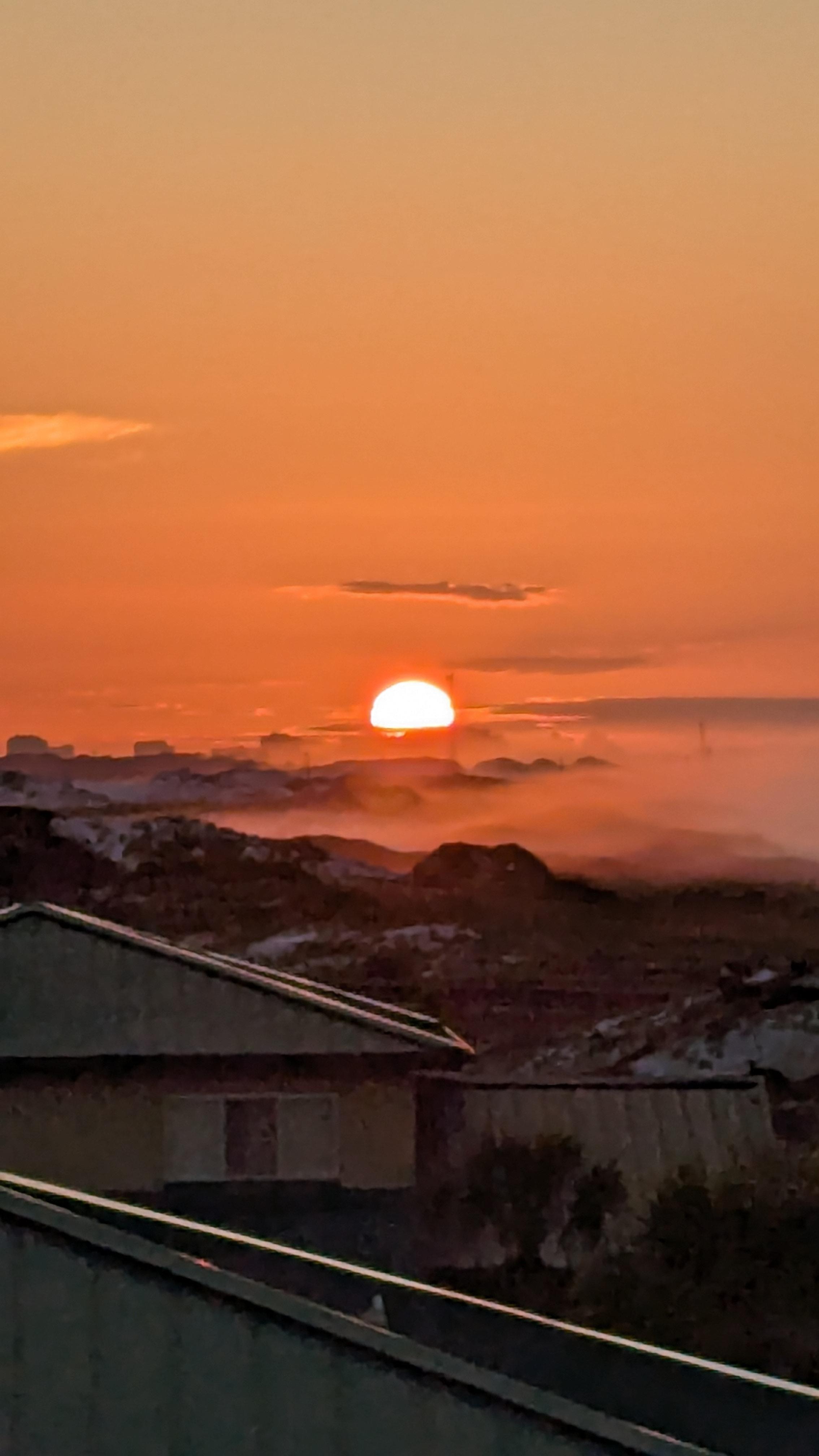 Sunrise from the balcony
