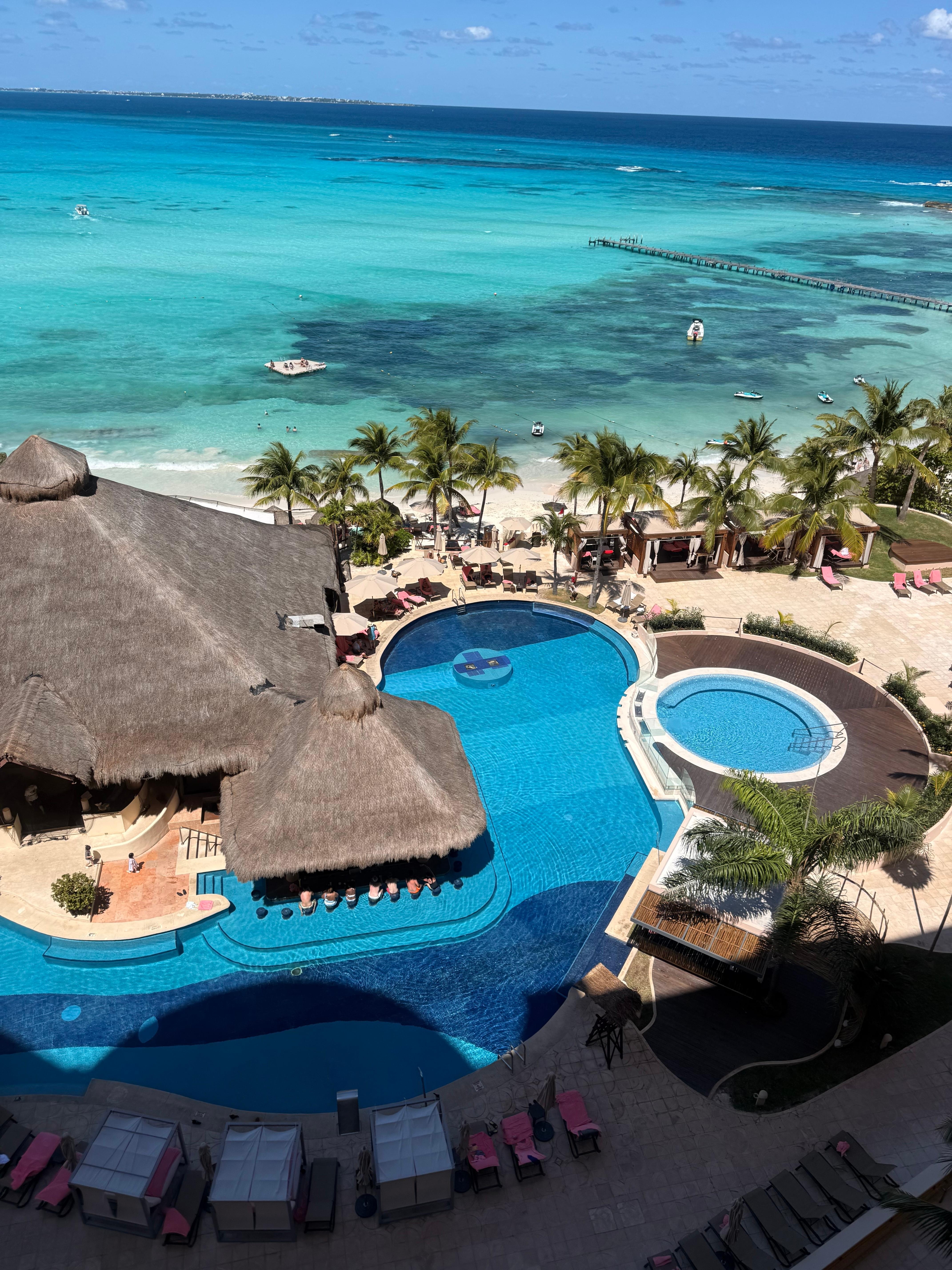 View from the room - swimming pool