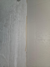 Wall looked dirty not even a good paint job