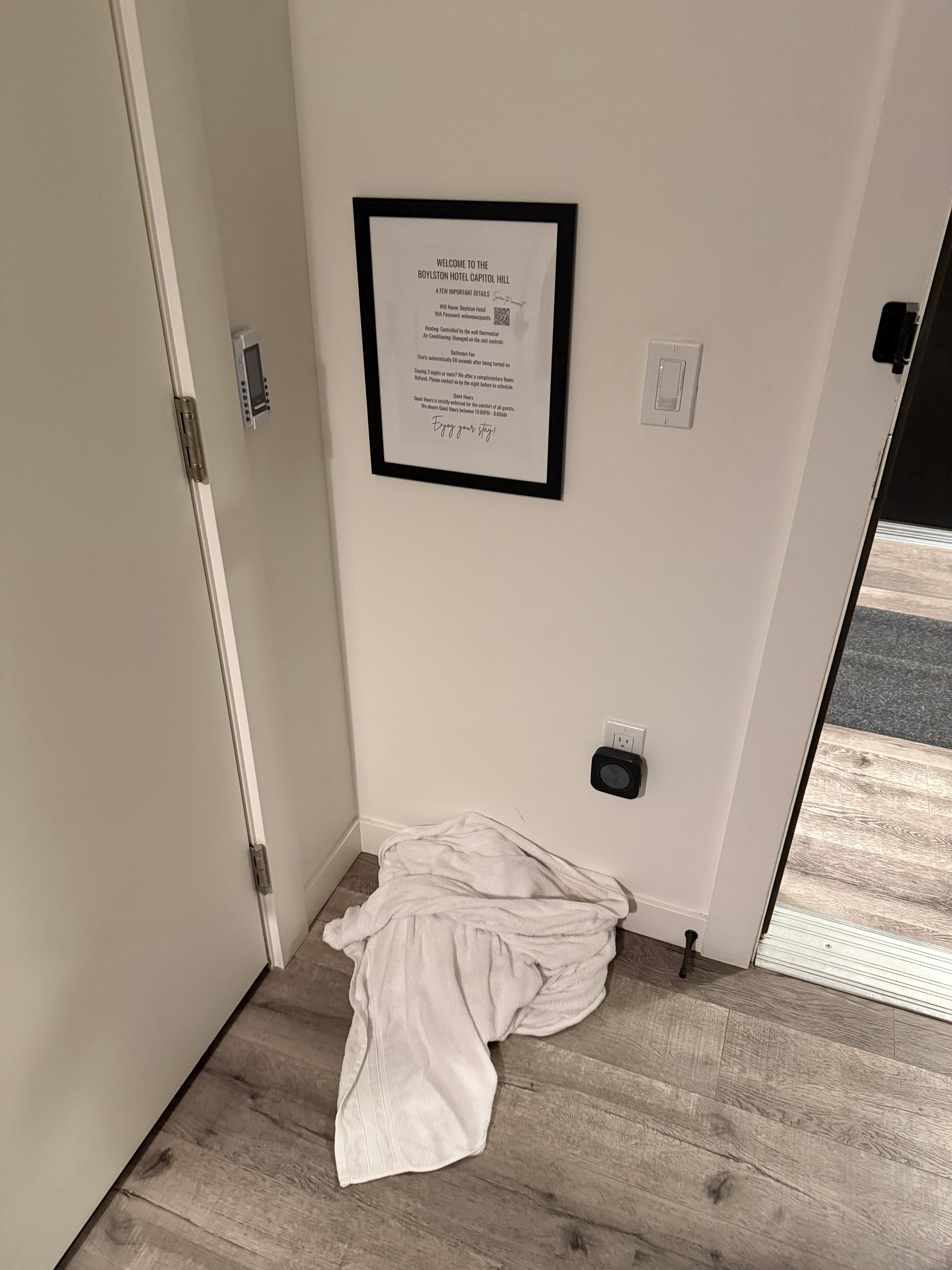 No towel cleaned