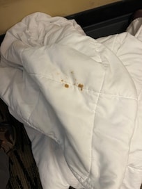 Stain on our bed linen