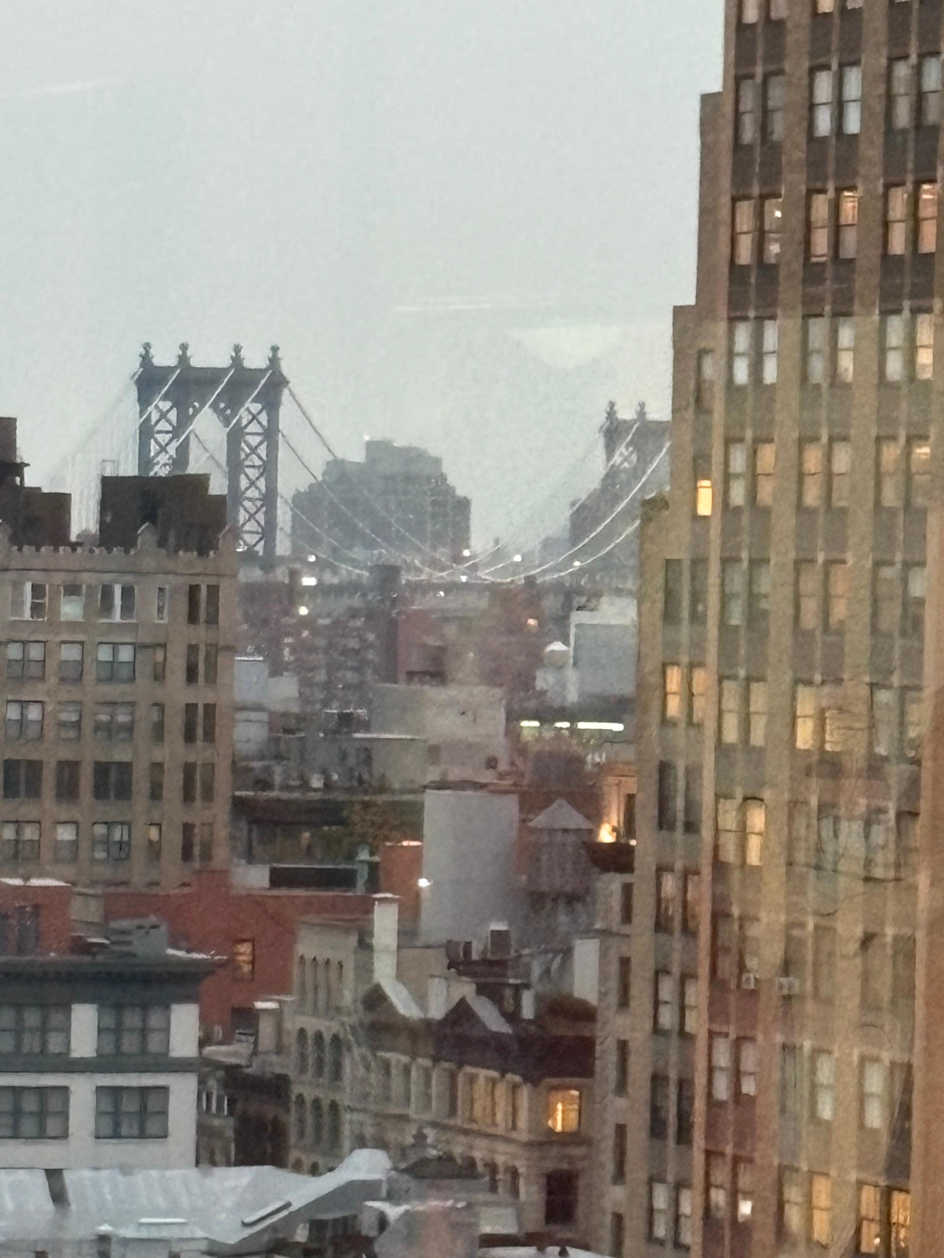 View of the manhattan bridge.