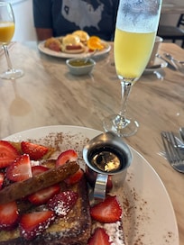 French toast for breakfast. Delicious