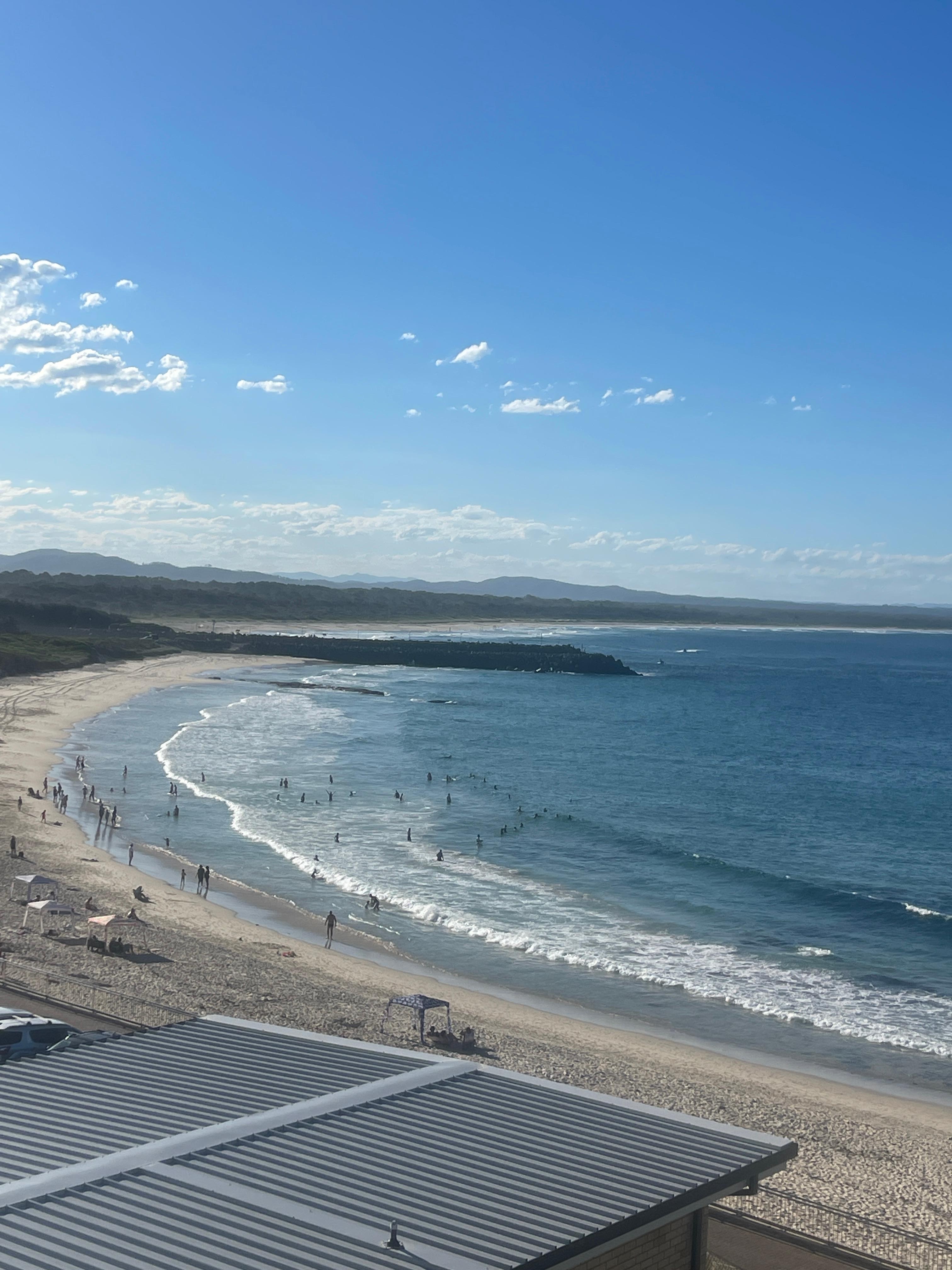 Beach view from the balcony.