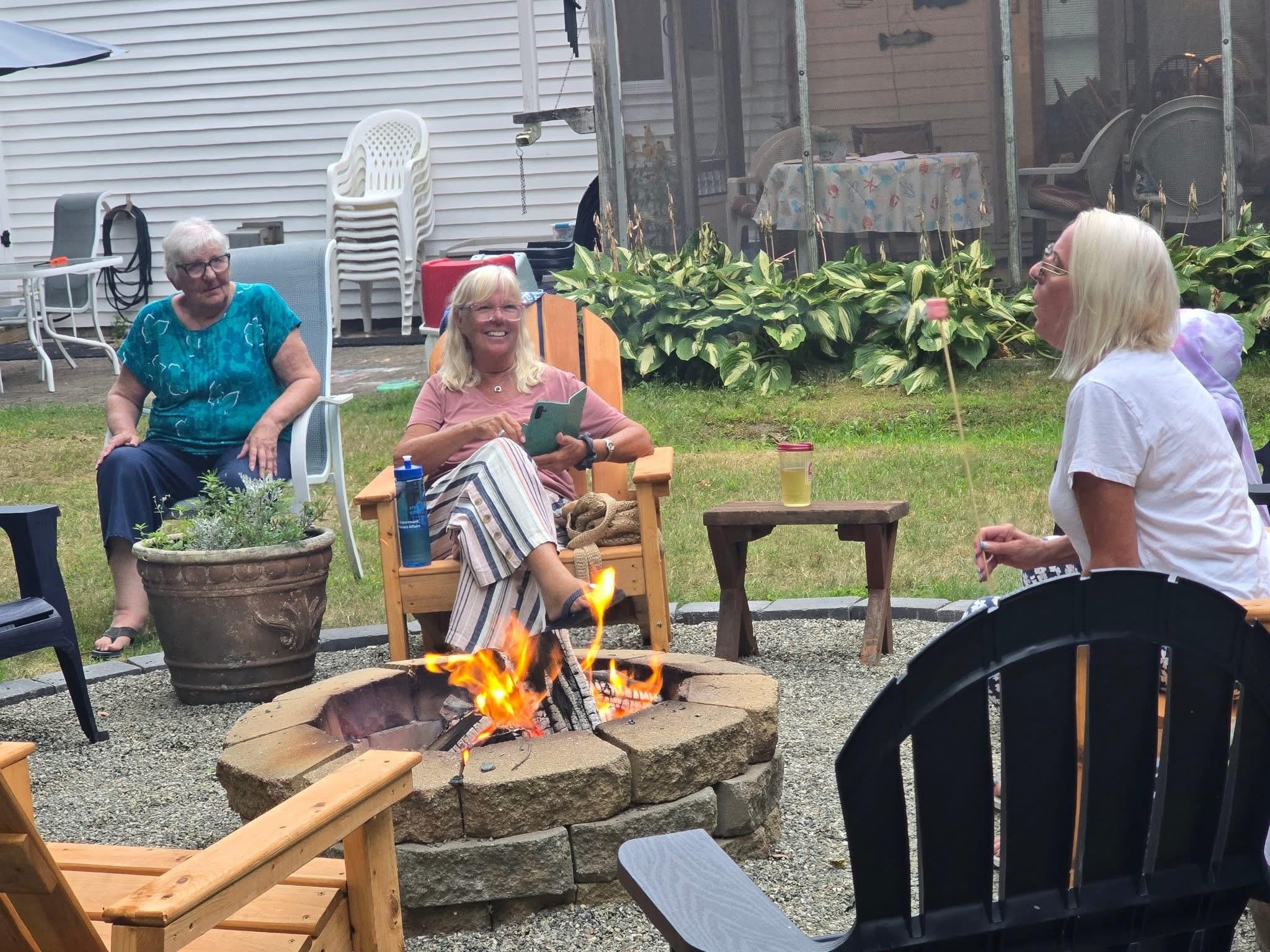 S’mores at the fire pit.