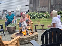 S’mores at the fire pit.