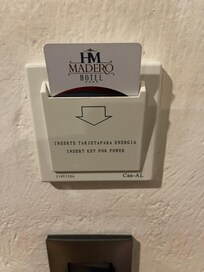 Room key needs to be inserted to get power.saves energy